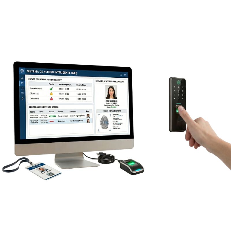 Sistema de acceso biométrico huella dactilar